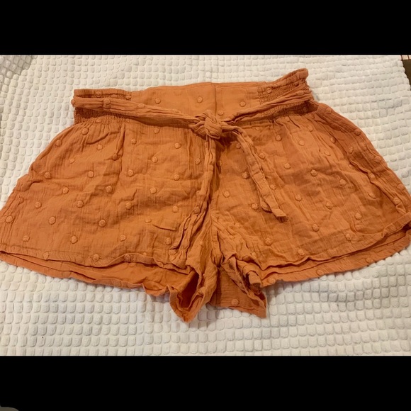 EUC ONEILL O'NEILL DARLA DOT SHORT Sz Medium orange.! First pic cover shot - Picture 7 of 12
